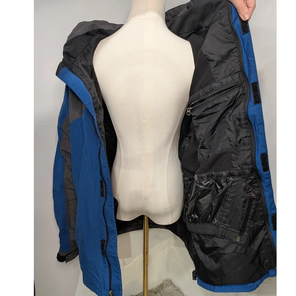 The‎ North Face Mens Blue Gray Full Zip Hooded Jacket Size XL